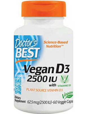DOCTOR'S BEST VEGAN D3 2500iu - 60 kaps