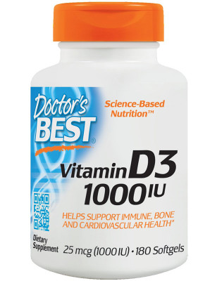 DOCTOR'S BEST VITAMIN D3 1000iu - 180 softgel