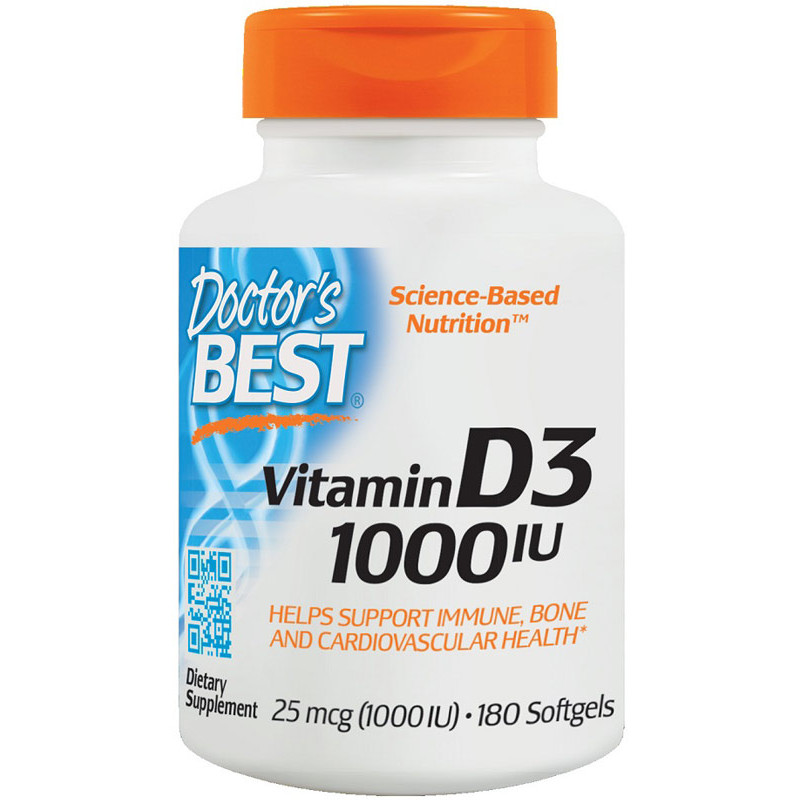 DOCTOR'S BEST VITAMIN D3 1000iu - 180 softgel
