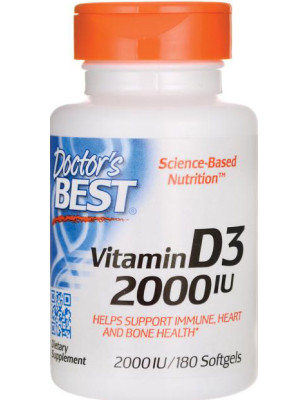 DOCTOR'S BEST VITAMIN D3 2000iu - 180 softgel
