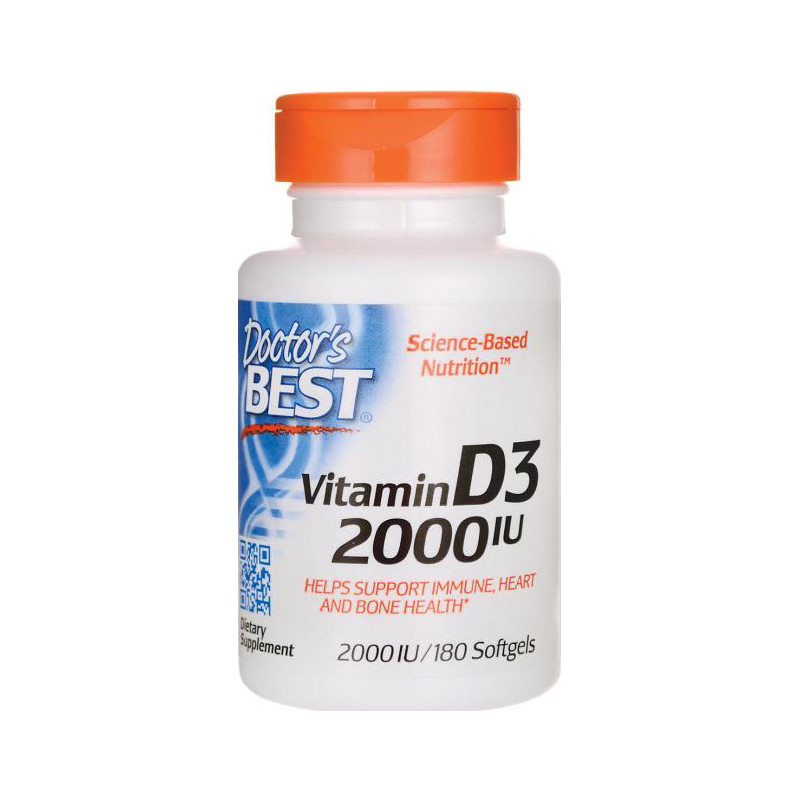 DOCTOR'S BEST VITAMIN D3 2000iu - 180 softgel