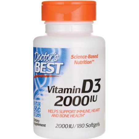 DOCTOR'S BEST VITAMIN D3 2000iu - 180 softgel