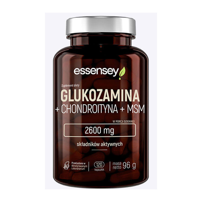 ESSENSEY GLUKOZAMINA+CHONDROITYNA+MSM 120kaps ESSENSEY GLUKOZAMINA+CHONDROITYNA+MSM 120kaps