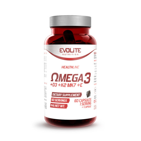 EVOLITE OMEGA3+D3+K2mk7+E - 60kaps