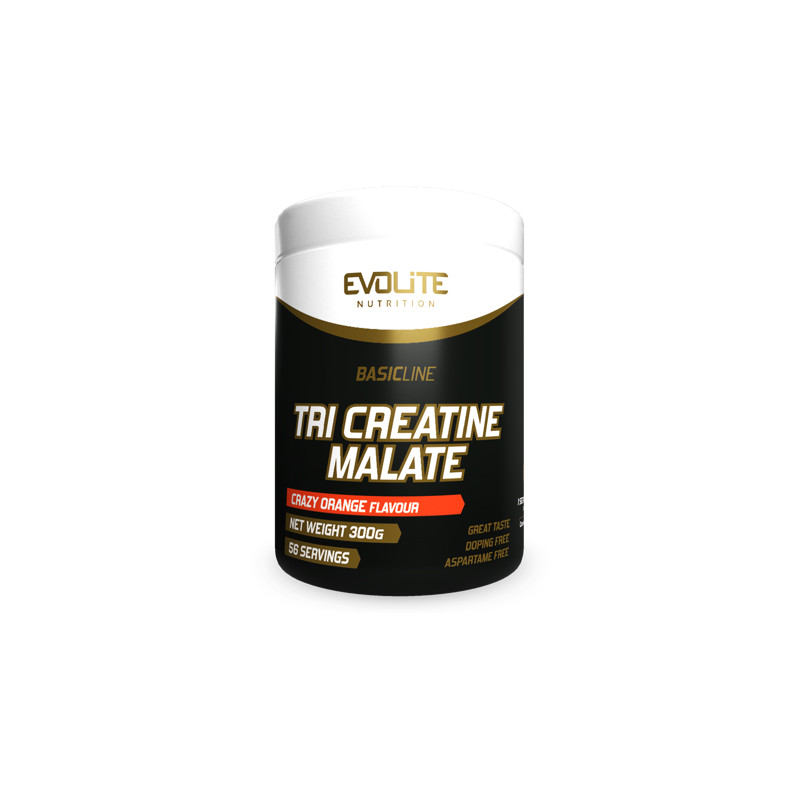 EVOLITE TRI CREATINE MALATE 300g Crazy Orange EVOLITE TRI CREATINE MALATE 300g Crazy Orange