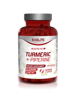 EVOLITE TURMERIC + PIPERINE - 120kaps
