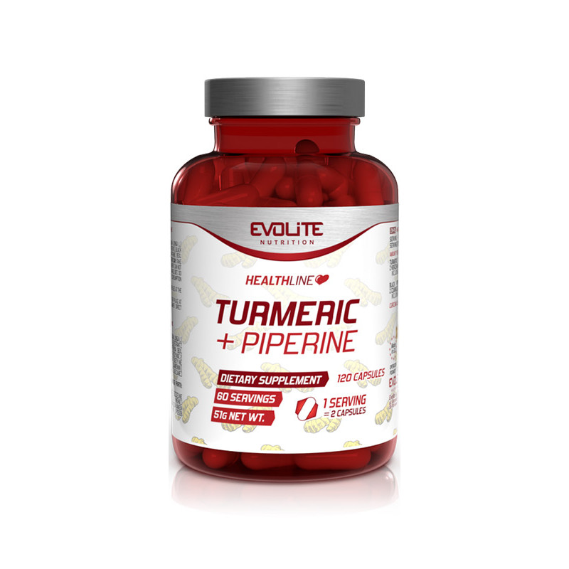 EVOLITE TURMERIC + PIPERINE - 120kaps EVOLITE TURMERIC + PIPERINE - 120kaps