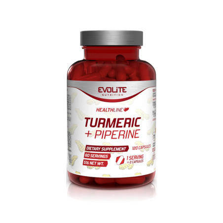 EVOLITE TURMERIC + PIPERINE - 120kaps