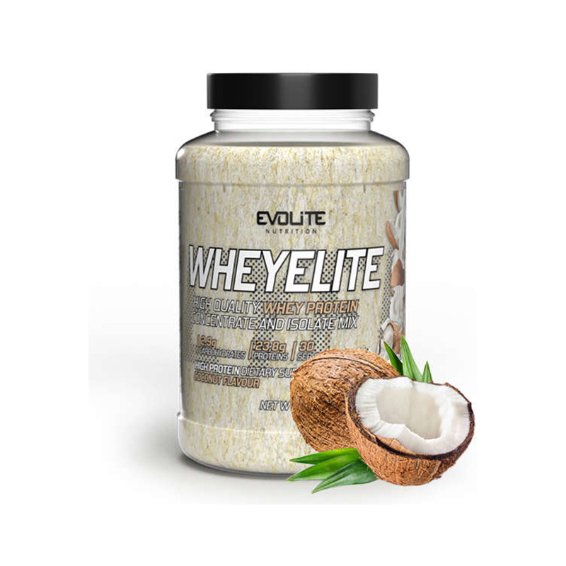 EVOLITE WHEYELITE 900g Coconut Praline EVOLITE WHEYELITE 900g Coconut Praline