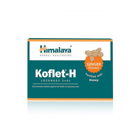 HIMALAYA KOFLET-H GINGER 12 lozenges imbir