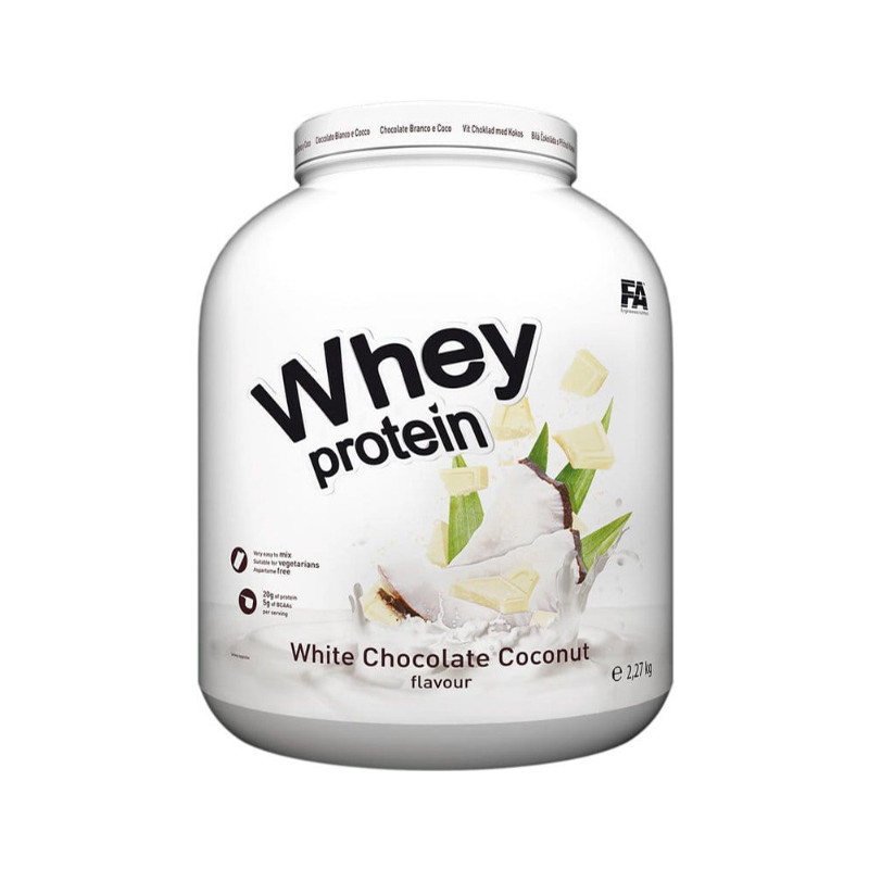 F.A. WELNESS LINE WHEY PROTEIN 2270g W.Choc.Coconu F.A. WELNESS LINE WHEY PROTEIN 2270g W.Choc.Coconu