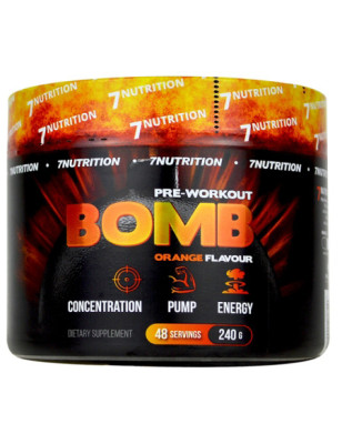 7 NUTRITION BOMB PRE WORKOUT 240g orange