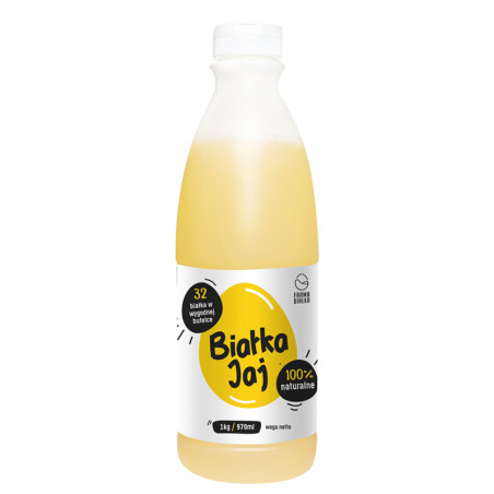 FARMA BIAŁKA 100% PŁYNNE BIAŁKO JAJ 1KG
