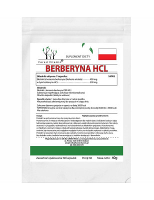 FOREST VITAMIN BERBERYNA HCL 400 mg - 60 kaos 