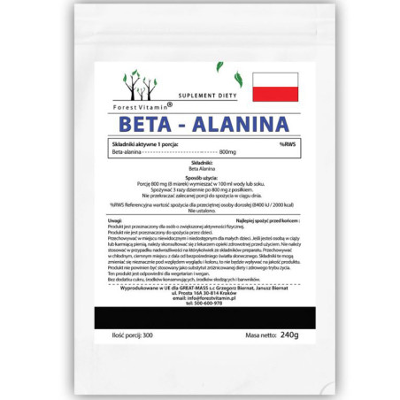 FOREST VITAMIN BETA ALANINA 240g