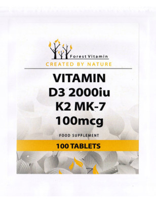 FOREST VITAMIN VITAMIN D3 2000iu K2MK-7 100mcg-100