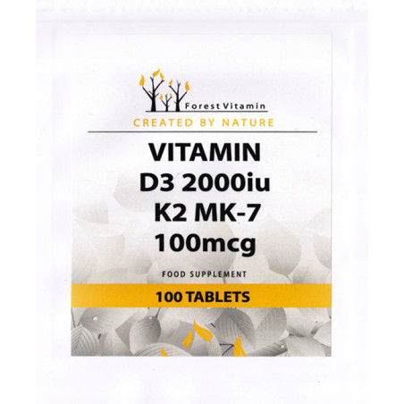 FOREST VITAMIN VITAMIN D3 2000iu K2MK-7 100mcg-100