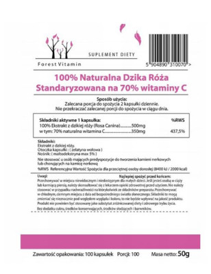 FOREST VITAMIN DZIKA RÓŻA 100kaps