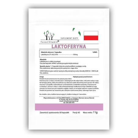 FOREST VITAMIN LAKTOFERYNA 100mg - 60 kaps