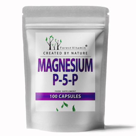 FOREST VITAMIN MAGNEZ 600mg+P5P 100kaps