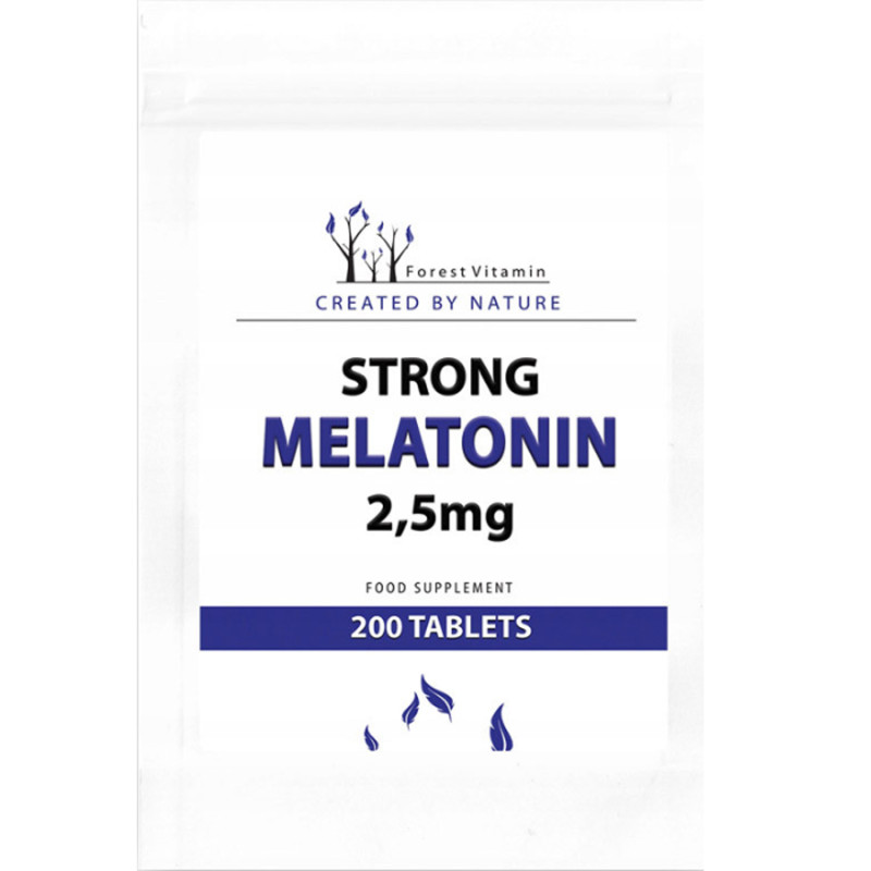 FOREST VITAMIN MELATONINA 2,5 mg - 200 tabl FOREST VITAMIN MELATONINA 2,5 mg - 200 tabl