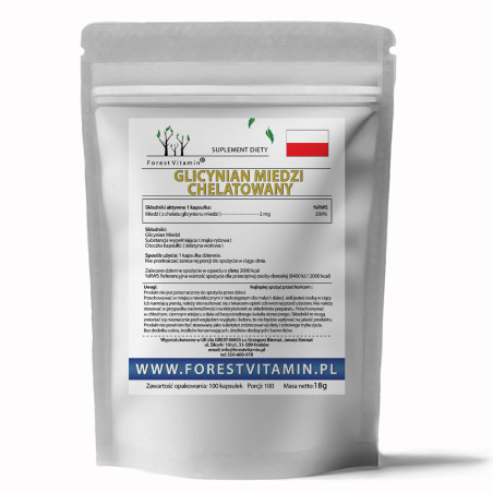 FOREST VITAMIN MIEDŹ GLICYNIAN 100 kaps
