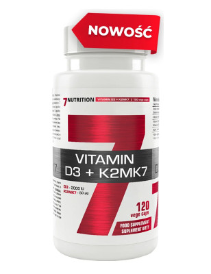 7 NUTRITION VITAMIN D3+K2MK7 - 120kaps