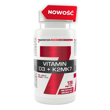 7 NUTRITION VITAMIN D3+K2MK7 - 120kaps
