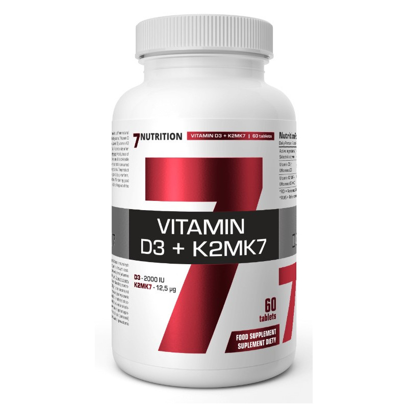 7 NUTRITION VITAMIN D3 + K2MK7 - 60tabl 7 NUTRITION VITAMIN D3 + K2MK7 - 60tabl