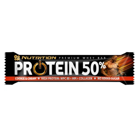 GO ON NUTRITION PROTEIN BAR 50% - 40g cookie-cream