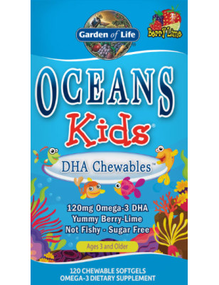 GARDEN OF LIFE OCEAN KIDS DHA CHEWAB OMEGA-3 -120