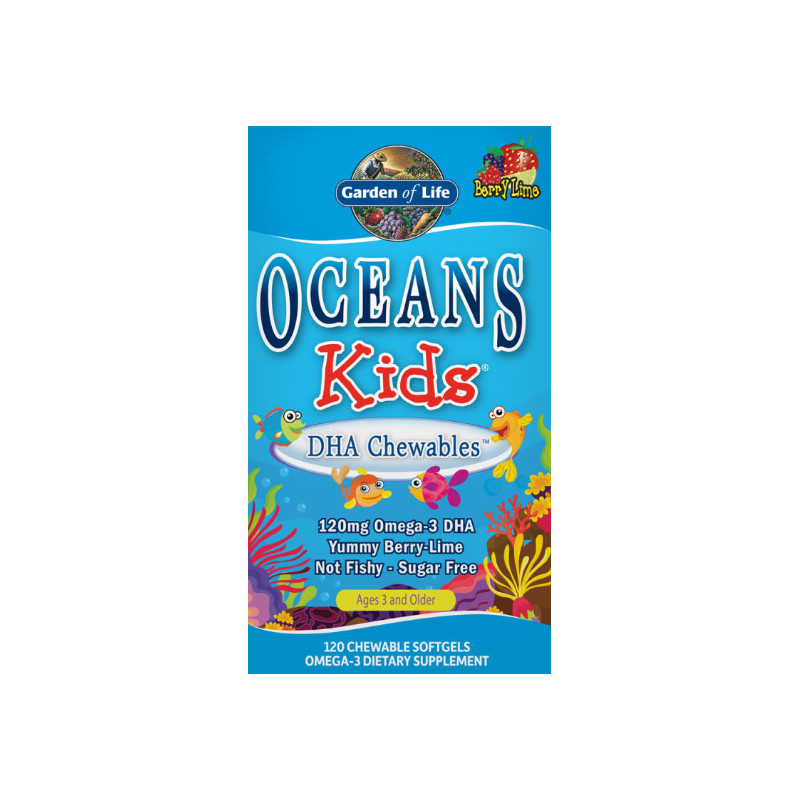 GARDEN OF LIFE OCEAN KIDS DHA CHEWAB OMEGA-3 -120 GARDEN OF LIFE OCEAN KIDS DHA CHEWAB OMEGA-3 -120