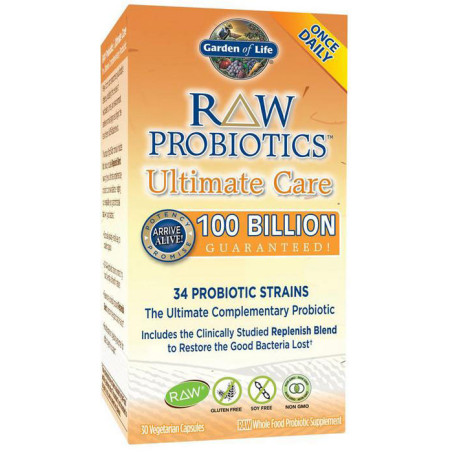 GARDEN OF LIFE RAW PROBIOTICS ULTIMATE CARE 30kaps