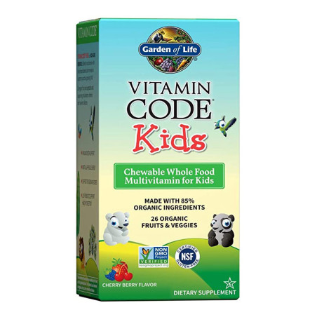 GARDEN OF LIFE VITAMIN CODE KIDS 30 chewable bears