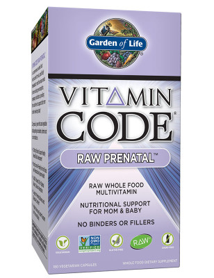 GARDEN OF LIFE VITAMIN CODE RAW PRENATAL 180kaps