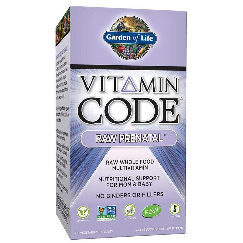 GARDEN OF LIFE VITAMIN CODE RAW PRENATAL 180kaps