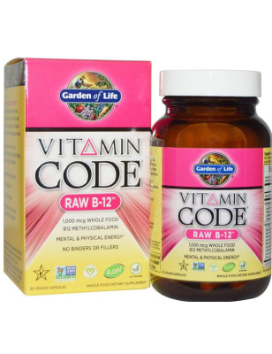 GARDEN OF LIFE VITAMIN CODE RAW B-12-30kaps