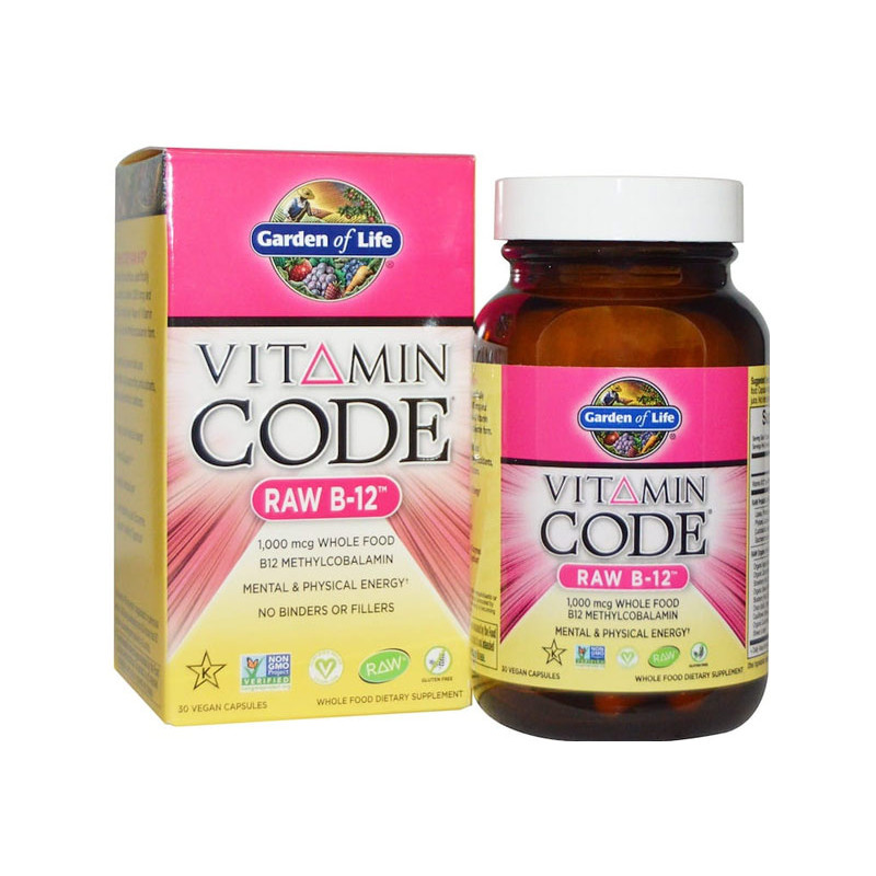 GARDEN OF LIFE VITAMIN CODE RAW B-12-30kaps