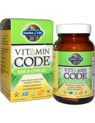 GARDEN OF LIFE VITAMIN CODE RAW B-COMPLEX-120kaps