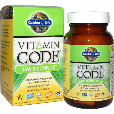 GARDEN OF LIFE VITAMIN CODE RAW B-COMPLEX-120kaps