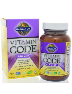 GARDEN OF LIFE VITAMIN CODE RAW ZINC - 60 kaps