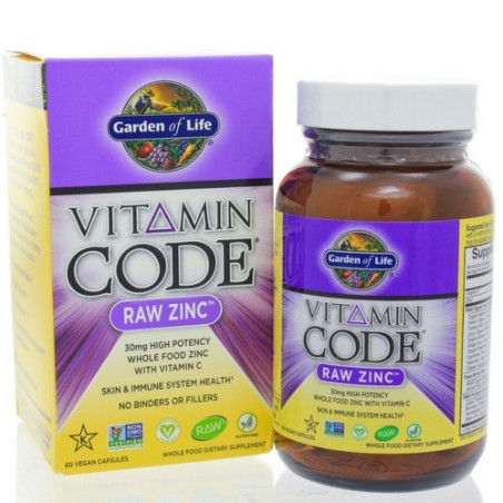 GARDEN OF LIFE VITAMIN CODE RAW ZINC - 60 kaps