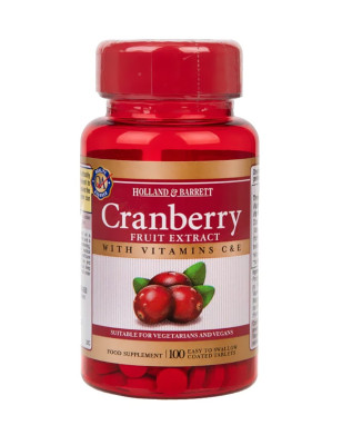 HOLLAND-BARRETT CRANBERRY FRUIT EXTRACT - 100tabl