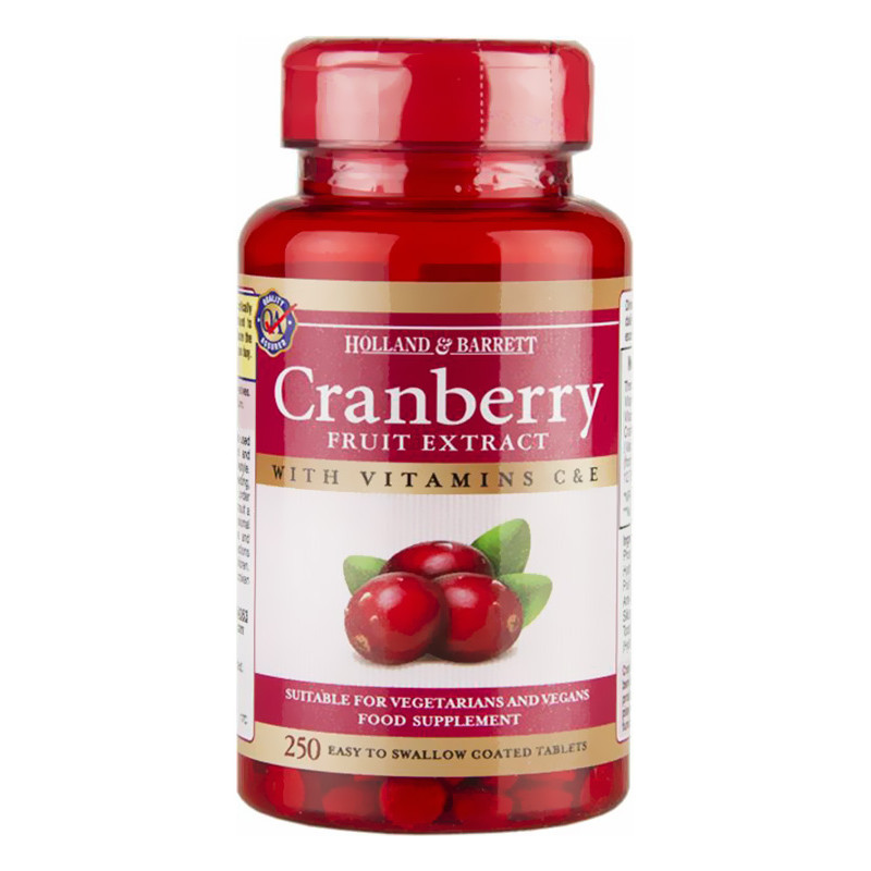 HOLLAND-BARRETT CRANBERRY FRUIT EXTRACT - 250tabl HOLLAND-BARRETT CRANBERRY FRUIT EXTRACT - 250tabl