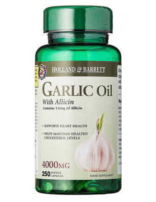 HOLLAND-BARRETT GARLIC OIL WITH ALLICIN 2000mg-250