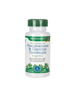 HOLLAND-BARRETT GLUCOMANNAN & GARCINIA - 60kaps