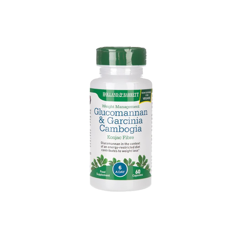 HOLLAND-BARRETT GLUCOMANNAN & GARCINIA - 60kaps HOLLAND-BARRETT GLUCOMANNAN & GARCINIA - 60kaps