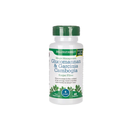 HOLLAND-BARRETT GLUCOMANNAN & GARCINIA - 60kaps