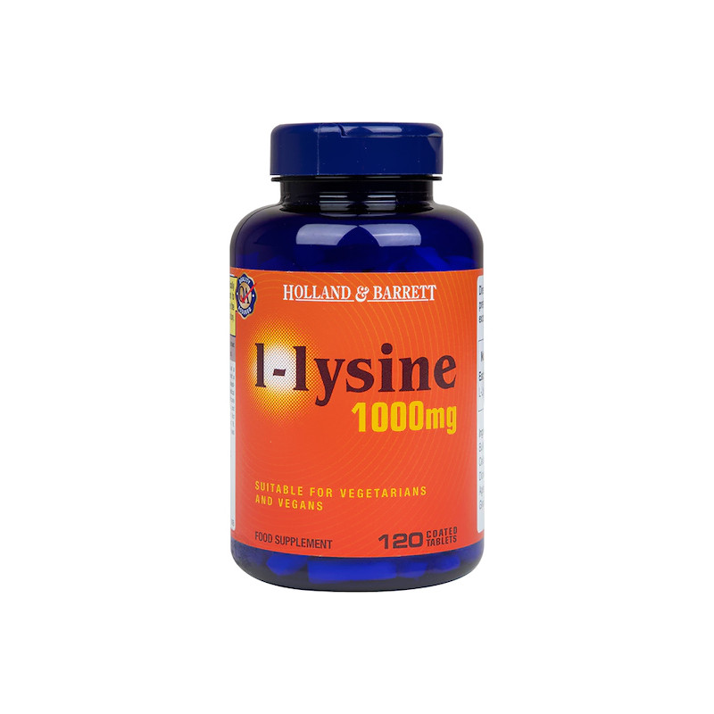 HOLLAND-BARRETT L-LYSINE 1000mg - 120caplets HOLLAND-BARRETT L-LYSINE 1000mg - 120caplets