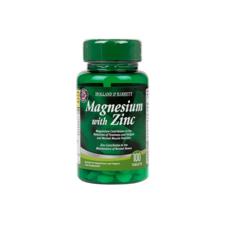 HOLLAND-BARRETT MAGNESIUM with ZINC - 100tabl